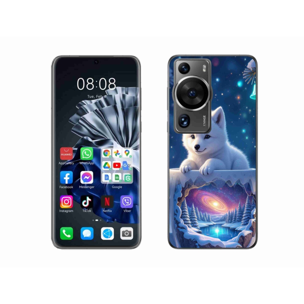 Gélový kryt mmCase na Huawei P60 Pro - vianočné šteňa