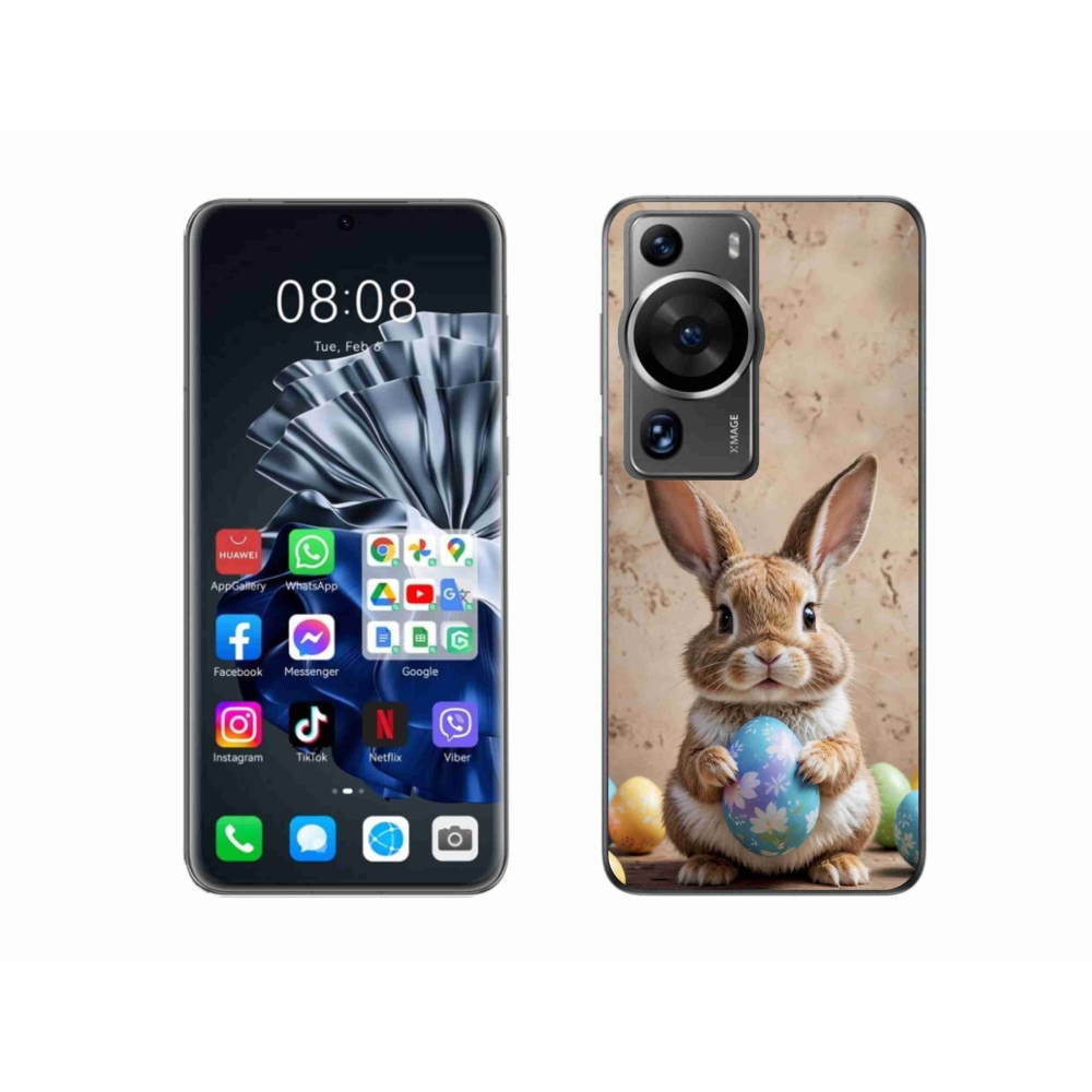 Gélový kryt mmCase na Huawei P60 Pro - veľkonočný zajačik