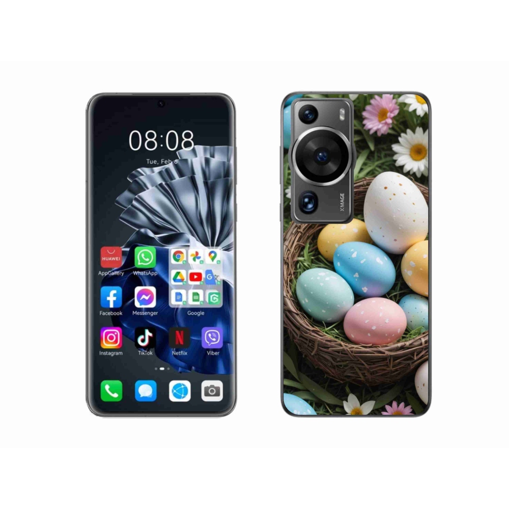 Gélový kryt mmCase na Huawei P60 Pro - veľkonočné vajíčka 2