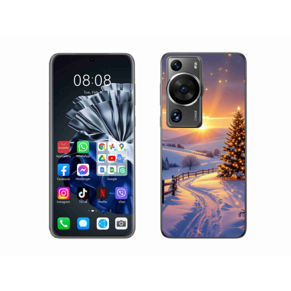 Gélový kryt mmCase na Huawei P60 Pro - zimná krajina