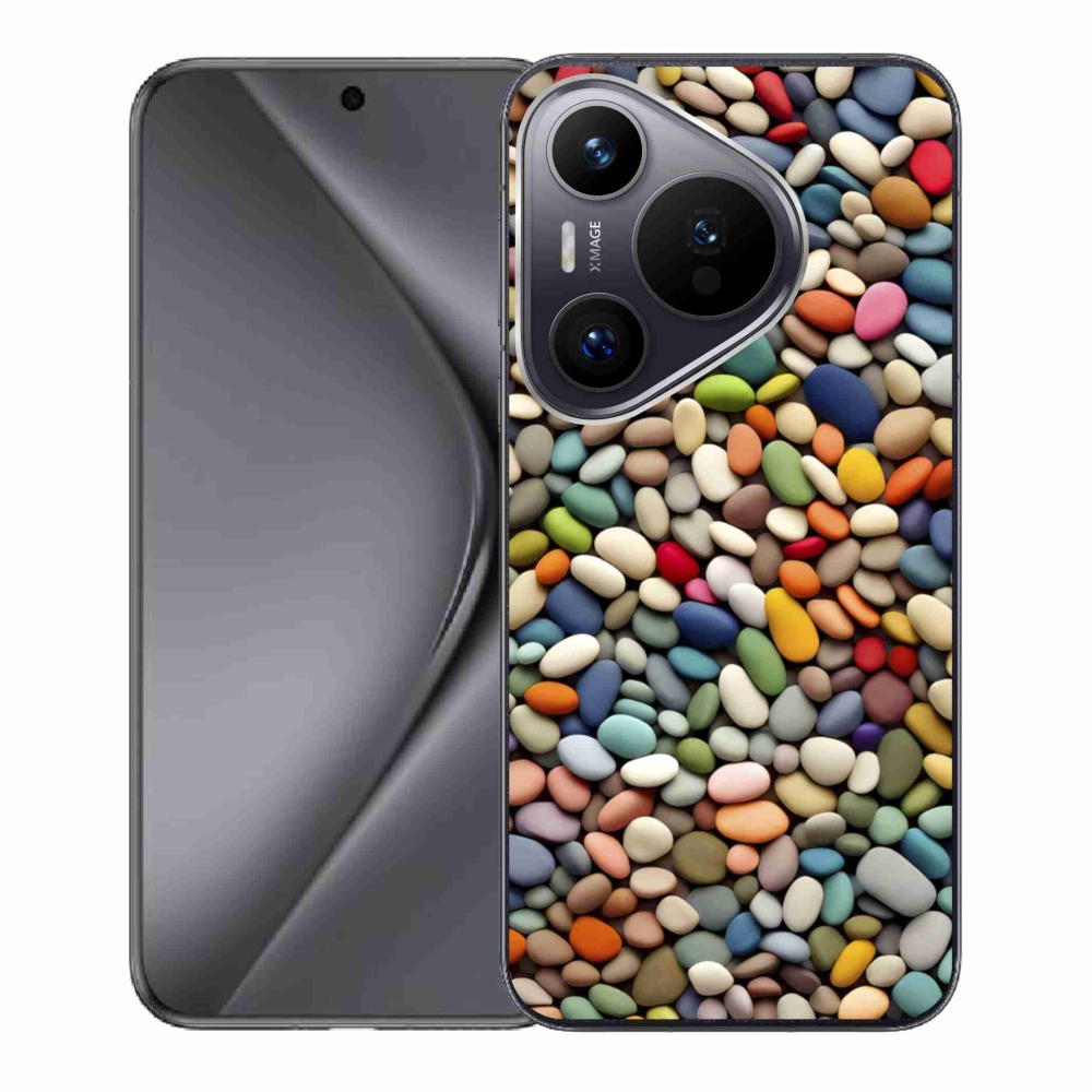 Gélový kryt mmCase na Huawei Pura 70 - farebné kamienky 2
