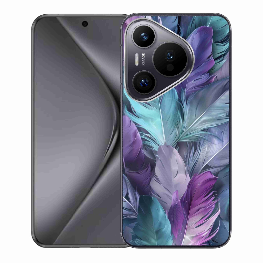 Gélový kryt mmCase na Huawei Pura 70 - farebné perie 2