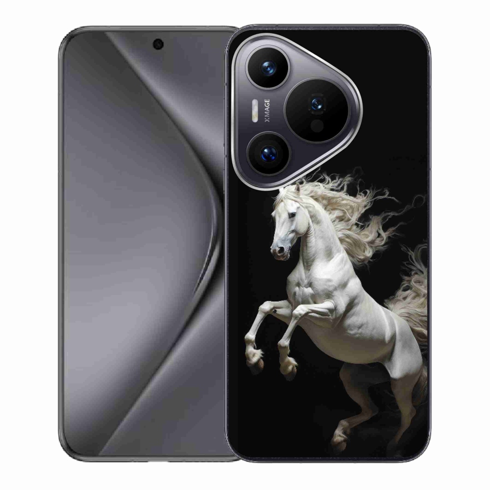 Gélový kryt mmCase na Huawei Pura 70 - biely kôň 4