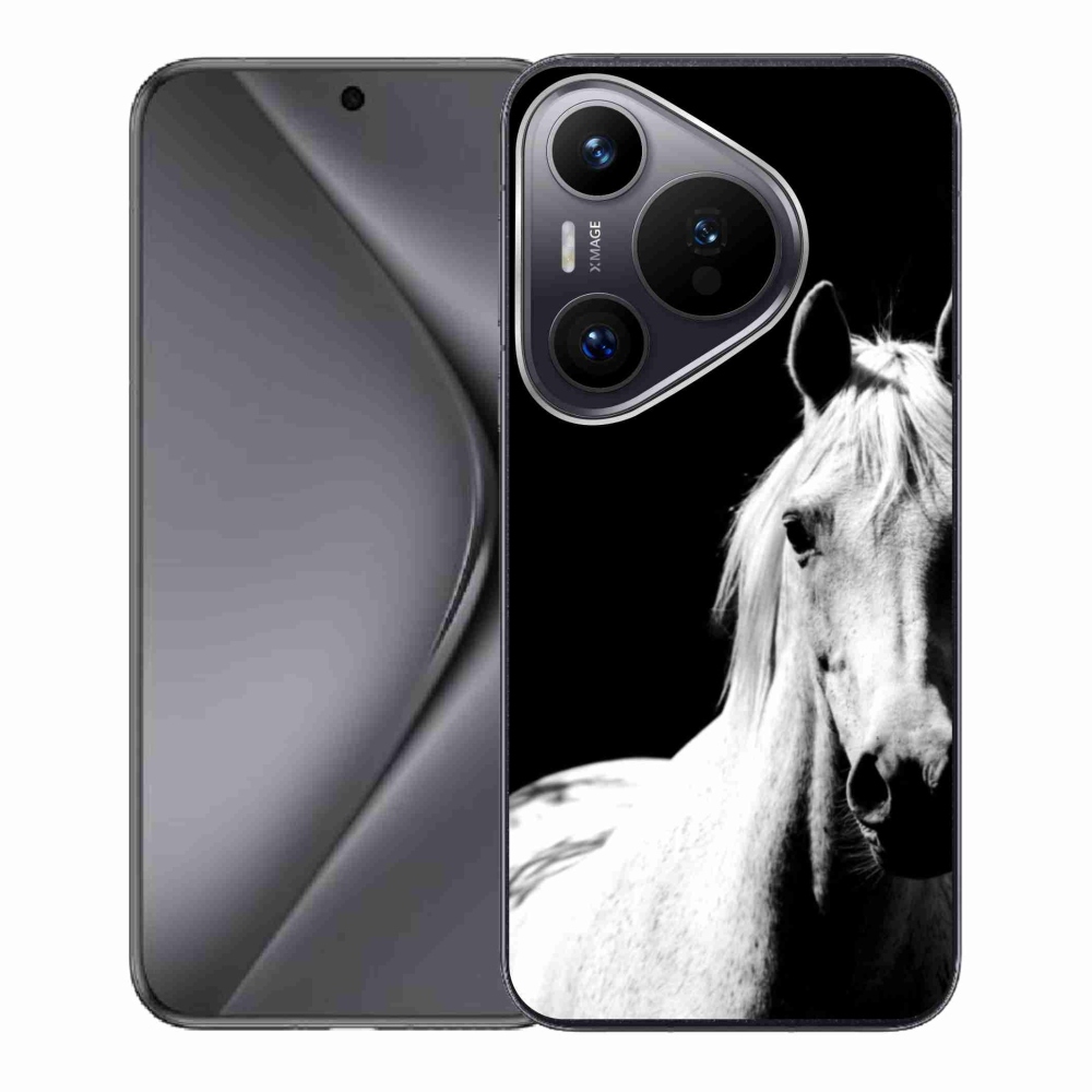 Gélový kryt mmCase na Huawei Pura 70 - biely kôň 5