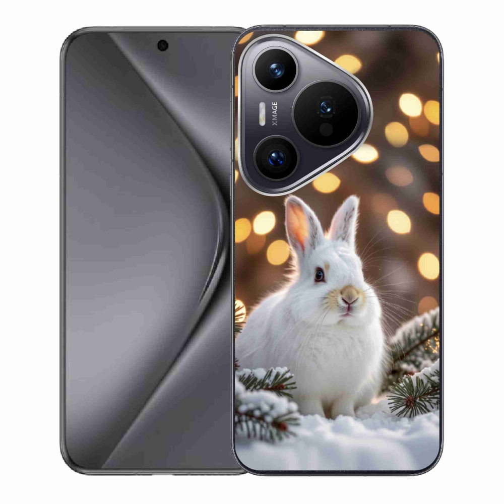 Gélový kryt mmCase na Huawei Pura 70 - biely zajac