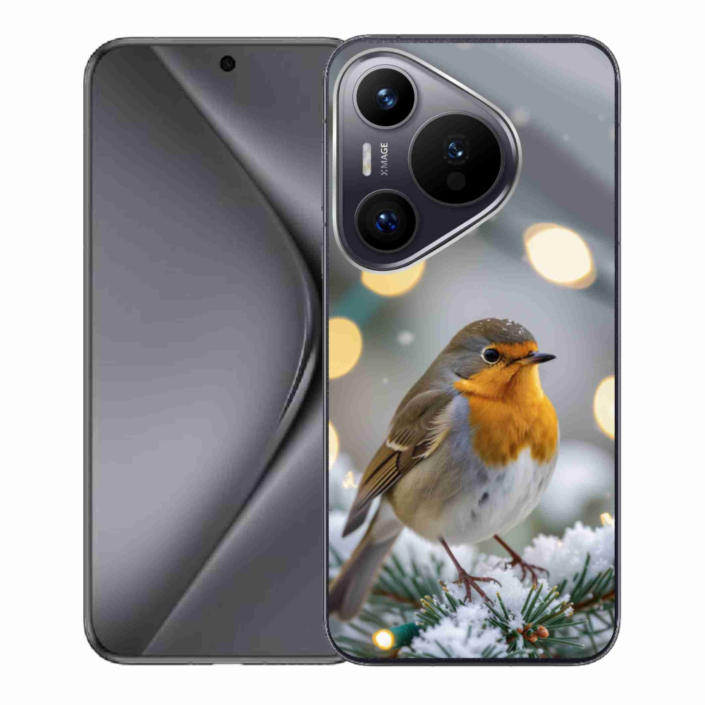 Gélový kryt mmCase na Huawei Pura 70 - červienka v zime