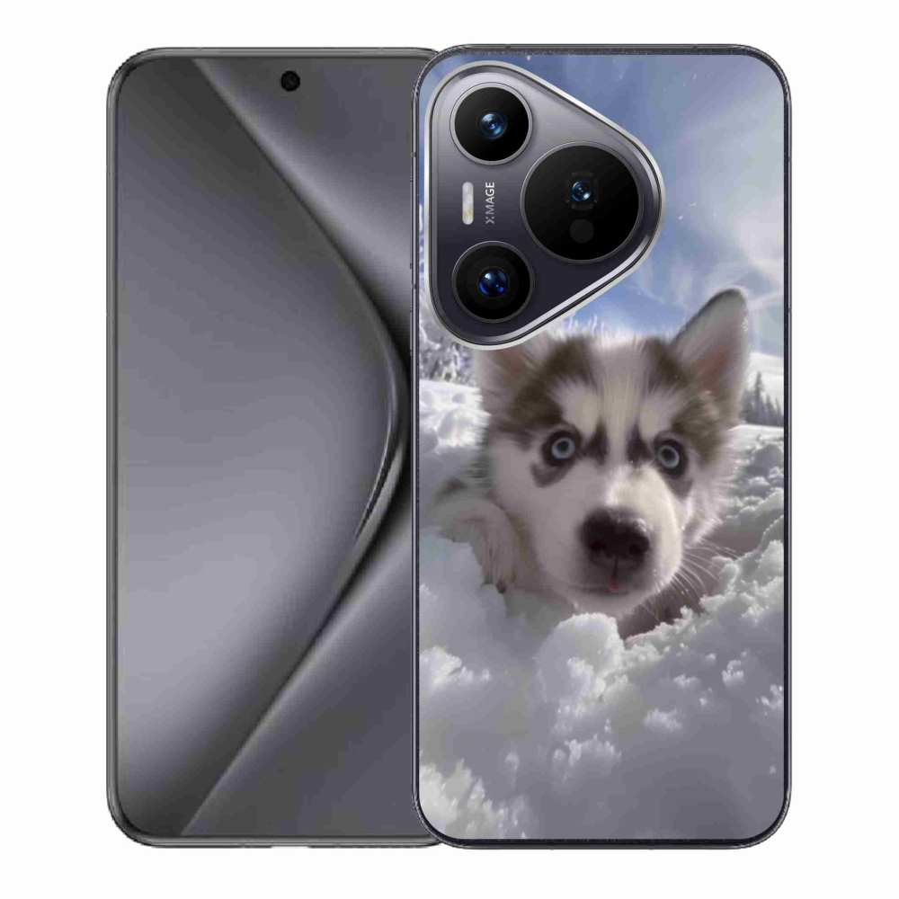 Gélový kryt mmCase na Huawei Pura 70 - husky v snehu