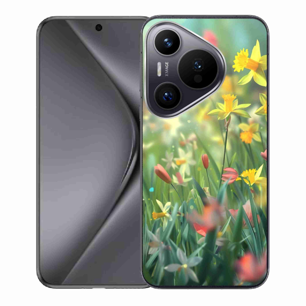 Gélový kryt mmCase na Huawei Pura 70 - jarné kvety