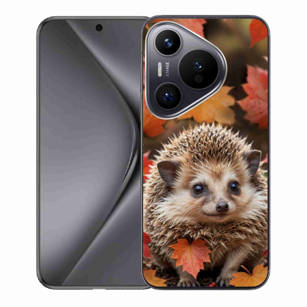 Gélový kryt mmCase na Huawei Pura 70 - ježko v lístii