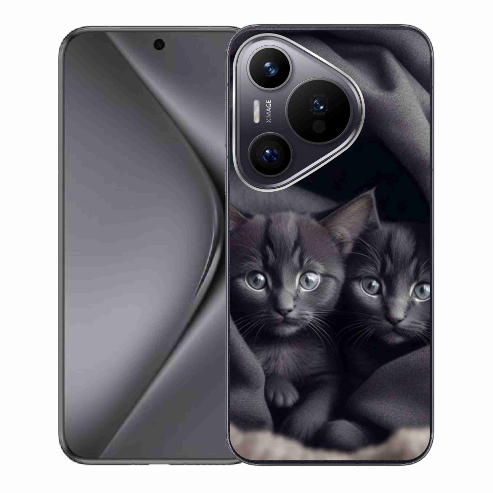 Gélový kryt mmCase na Huawei Pura 70 - mačacie duo