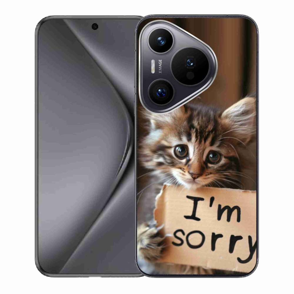 Gélový kryt mmCase na Huawei Pura 70 - mačacie ospravedlnenie