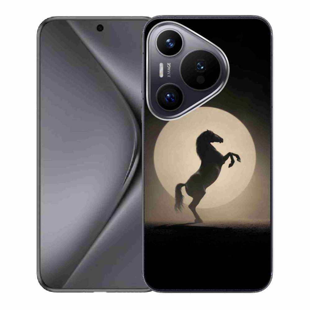 Gélový kryt mmCase na Huawei Pura 70 - kôň v siluete