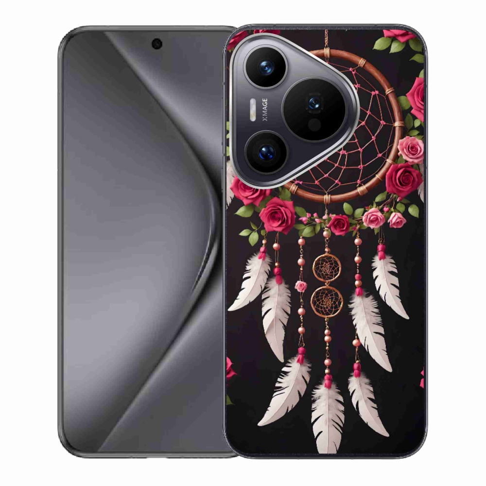 Gélový kryt mmCase na Huawei Pura 70 - lapač snov s ružami