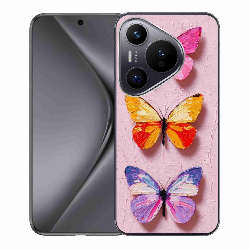 Gélový kryt mmCase na Huawei Pura 70 - motýlia trojica