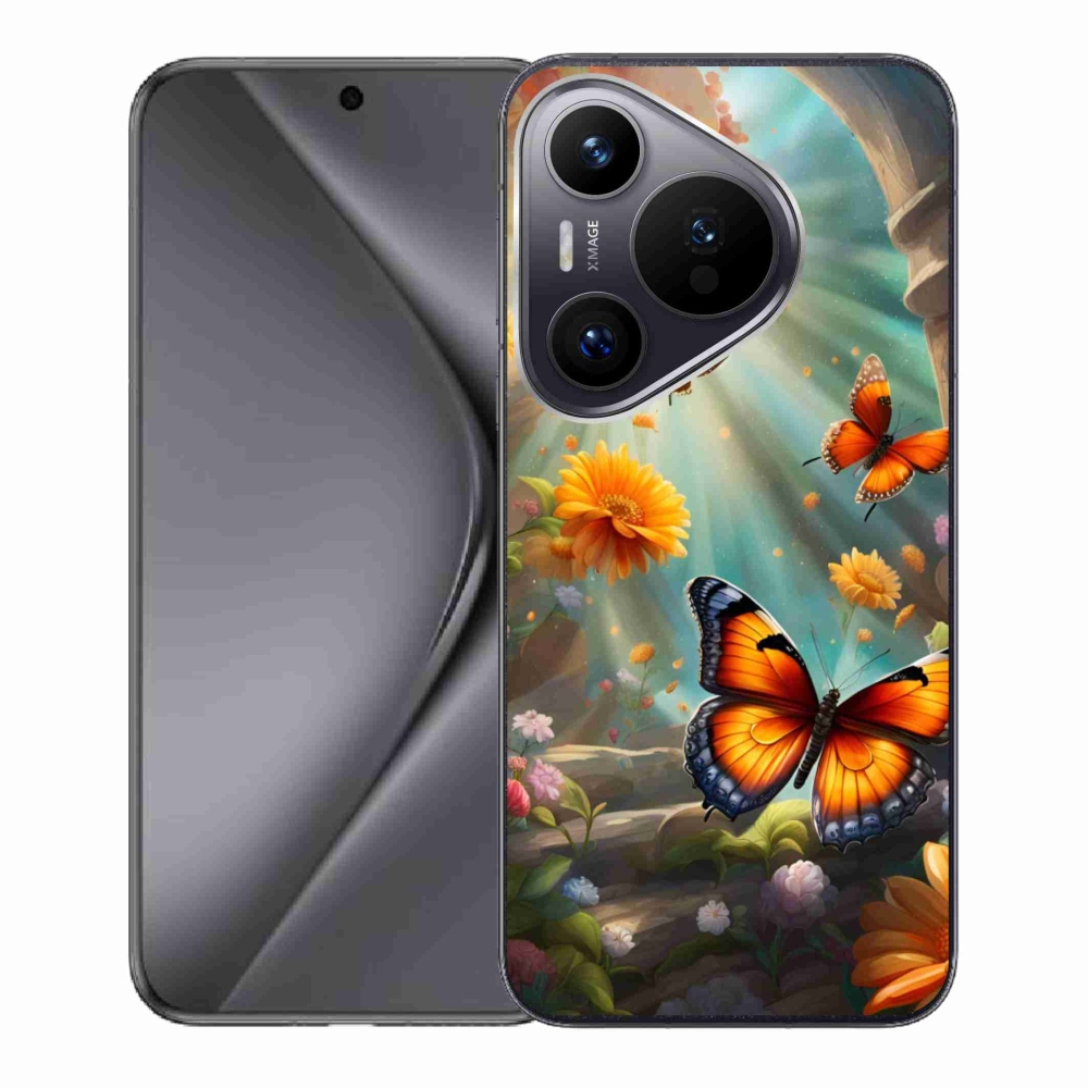 Gélový kryt mmCase na Huawei Pura 70 - motýlia záhrada 2