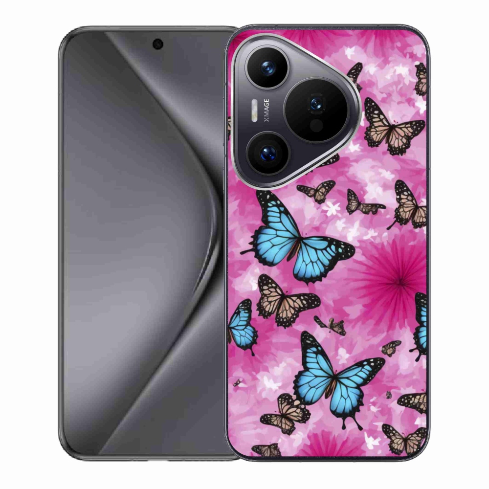 Gélový kryt mmCase na Huawei Pura 70 - motýlia záhrada