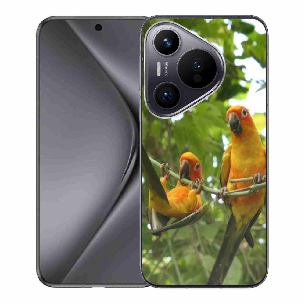 Gélový kryt mmCase na Huawei Pura 70 - papagáje aratingy