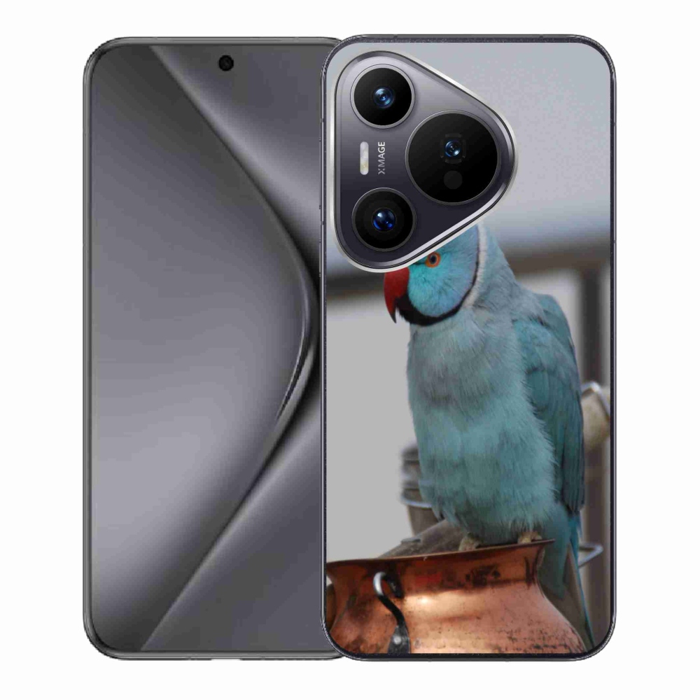 Gélový kryt mmCase na Huawei Pura 70 - papagáj Alexandr modrý