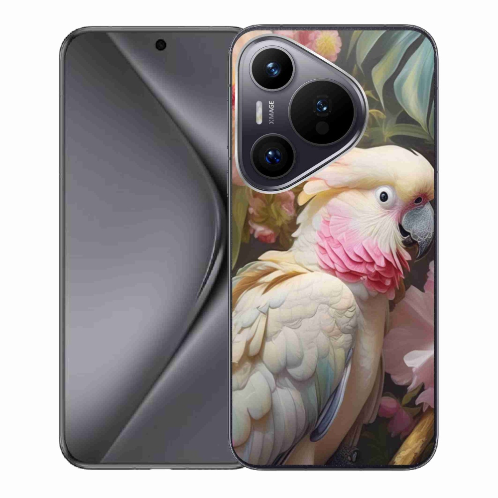 Gélový kryt mmCase na Huawei Pura 70 - papagáj kakadu ružový 2