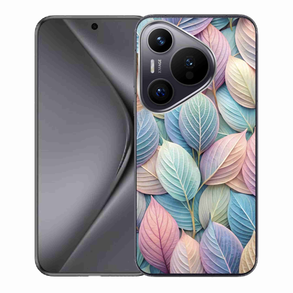 Gélový kryt mmCase na Huawei Pura 70 - pastelové listy
