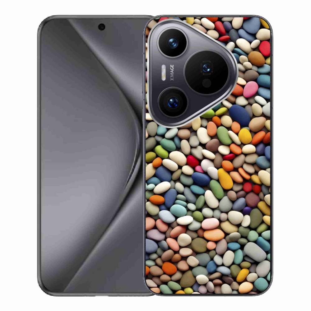Gélový kryt mmCase na Huawei Pura 70 Pro - farebné kamienky 2
