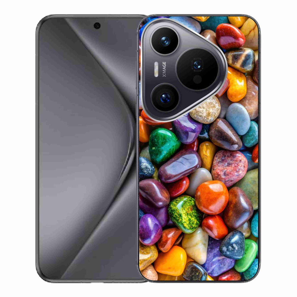 Gélový kryt mmCase na Huawei Pura 70 Pro - farebné kamienky