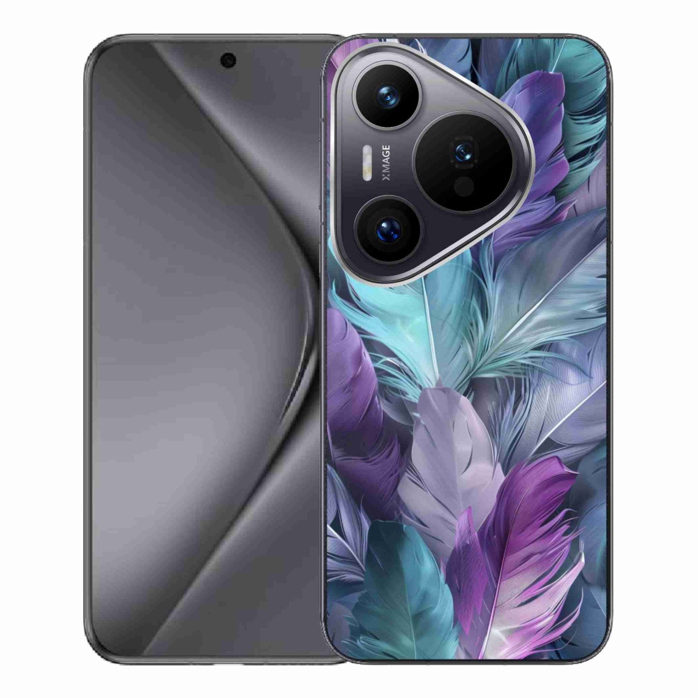 Gélový kryt mmCase na Huawei Pura 70 Pro - farebné perie 2