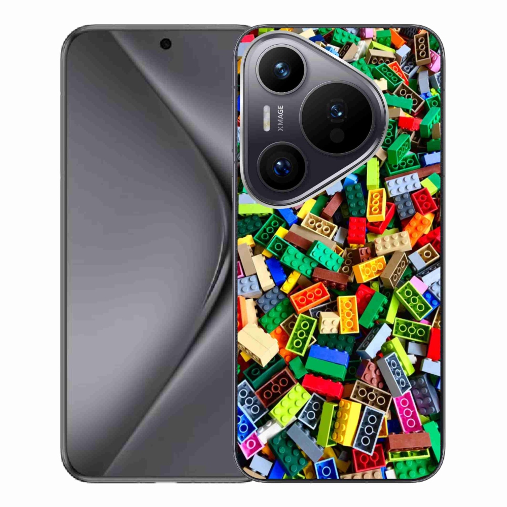 Gélový kryt mmCase na Huawei Pura 70 Pro - farebné stavebné kocky