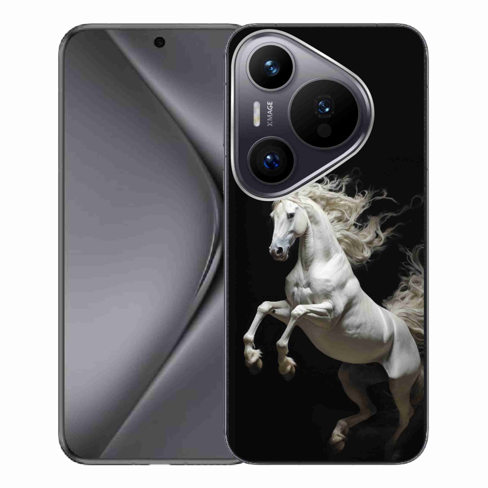 Gélový kryt mmCase na Huawei Pura 70 Pro - biely kôň 4