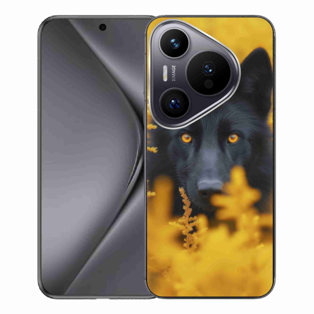 Gélový kryt mmCase na Huawei Pura 70 Pro - čierny vlk 2