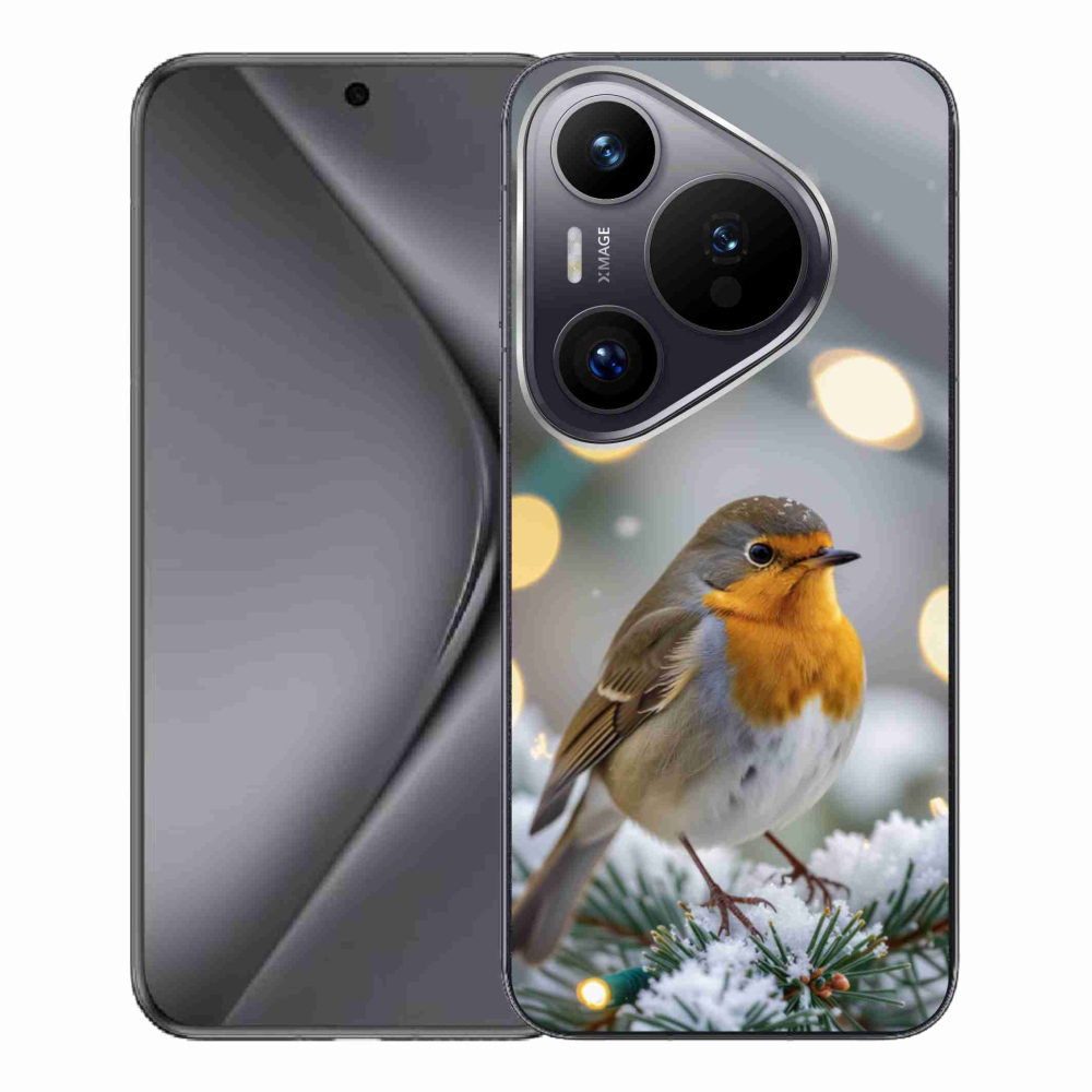 Gélový kryt mmCase na Huawei Pura 70 Pro - červienka v zime
