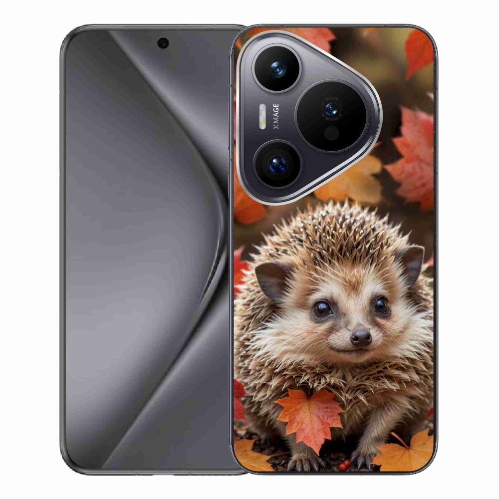 Gélový kryt mmCase na Huawei Pura 70 Pro - ježko v lístii