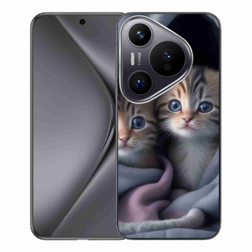 Gélový kryt mmCase na Huawei Pura 70 Pro - mačacie duo 2