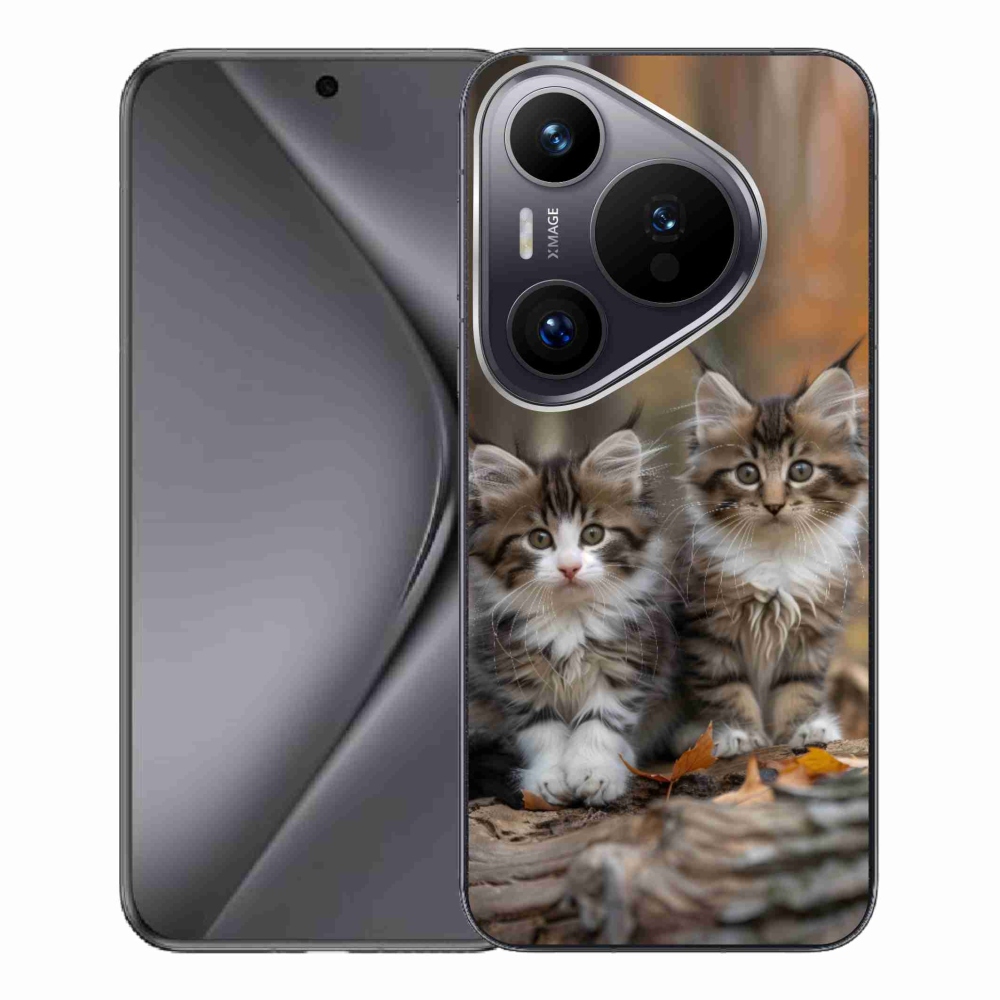 Gélový kryt mmCase na Huawei Pura 70 Pro - mačacie duo 3