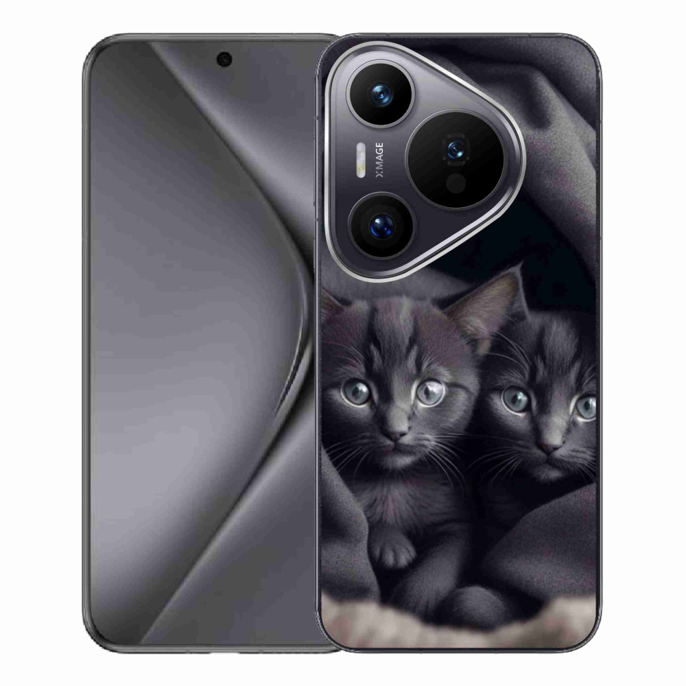 Gélový kryt mmCase na Huawei Pura 70 Pro - mačacie duo