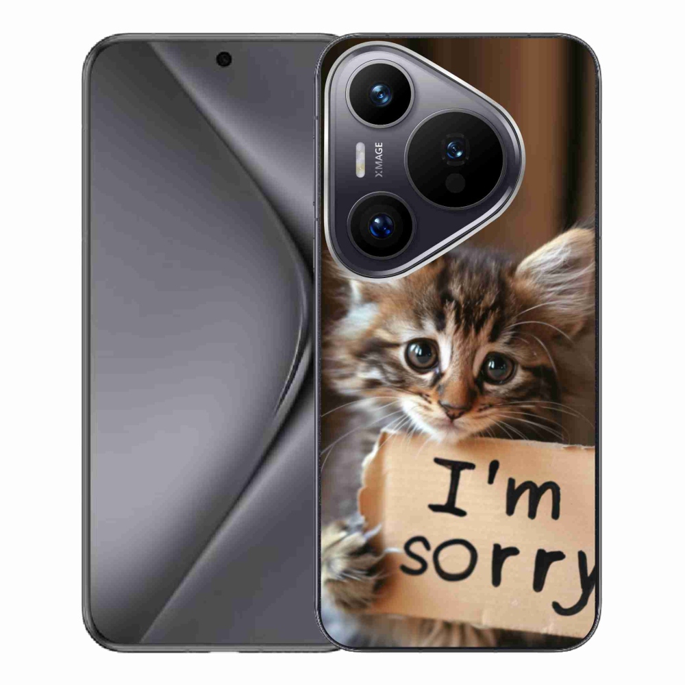 Gélový kryt mmCase na Huawei Pura 70 Pro - mačacie ospravedlnenie