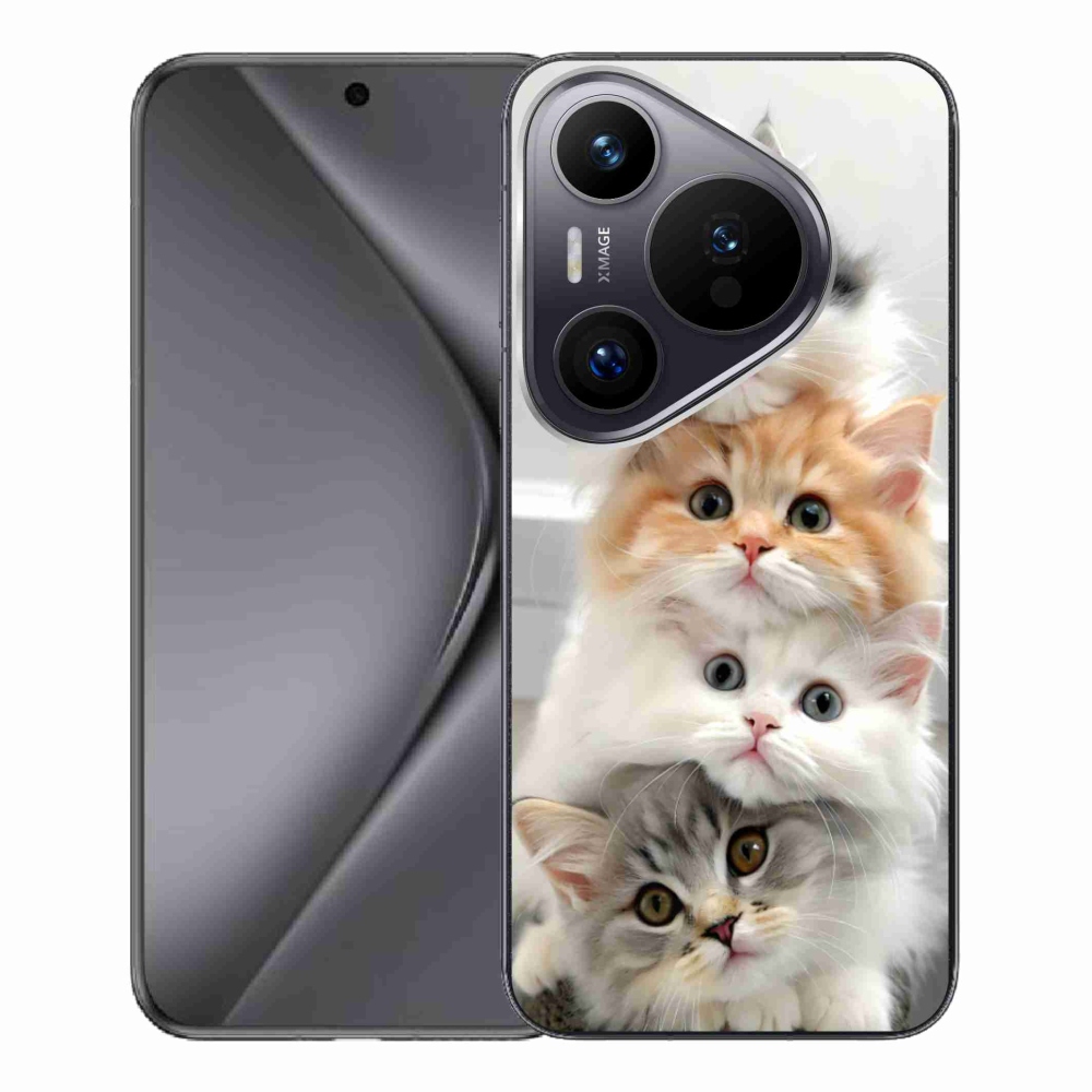 Gélový kryt mmCase na Huawei Pura 70 Pro - mačacia partia