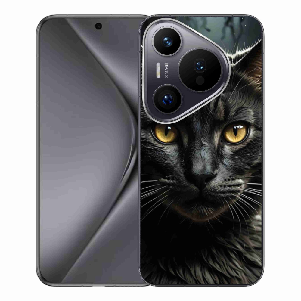 Gélový kryt mmCase na Huawei Pura 70 Pro - mačacie pohľad 3