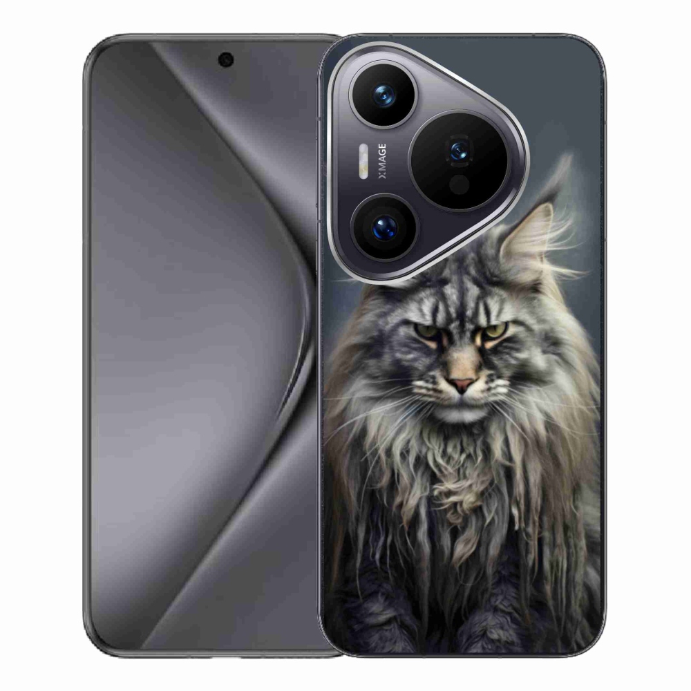 Gélový kryt mmCase na Huawei Pura 70 Pro - mačacie pohľad 4