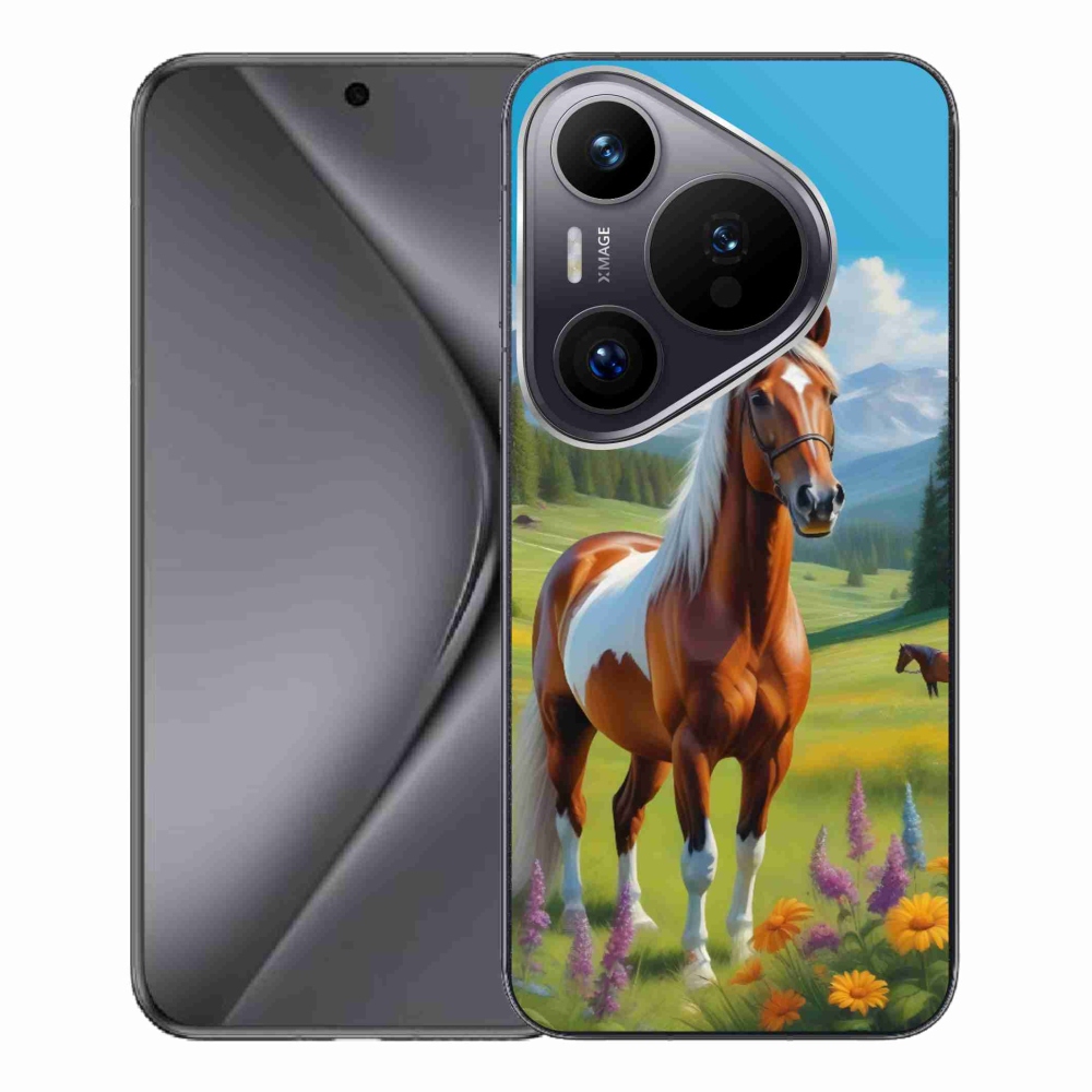 Gélový kryt mmCase na Huawei Pura 70 Pro - kôň na lúke