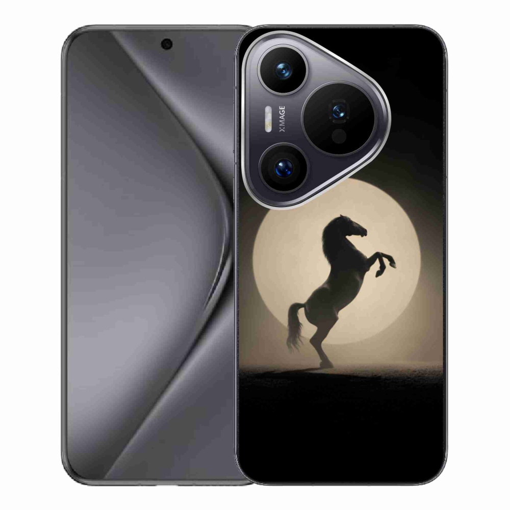 Gélový kryt mmCase na Huawei Pura 70 Pro - kôň v siluete