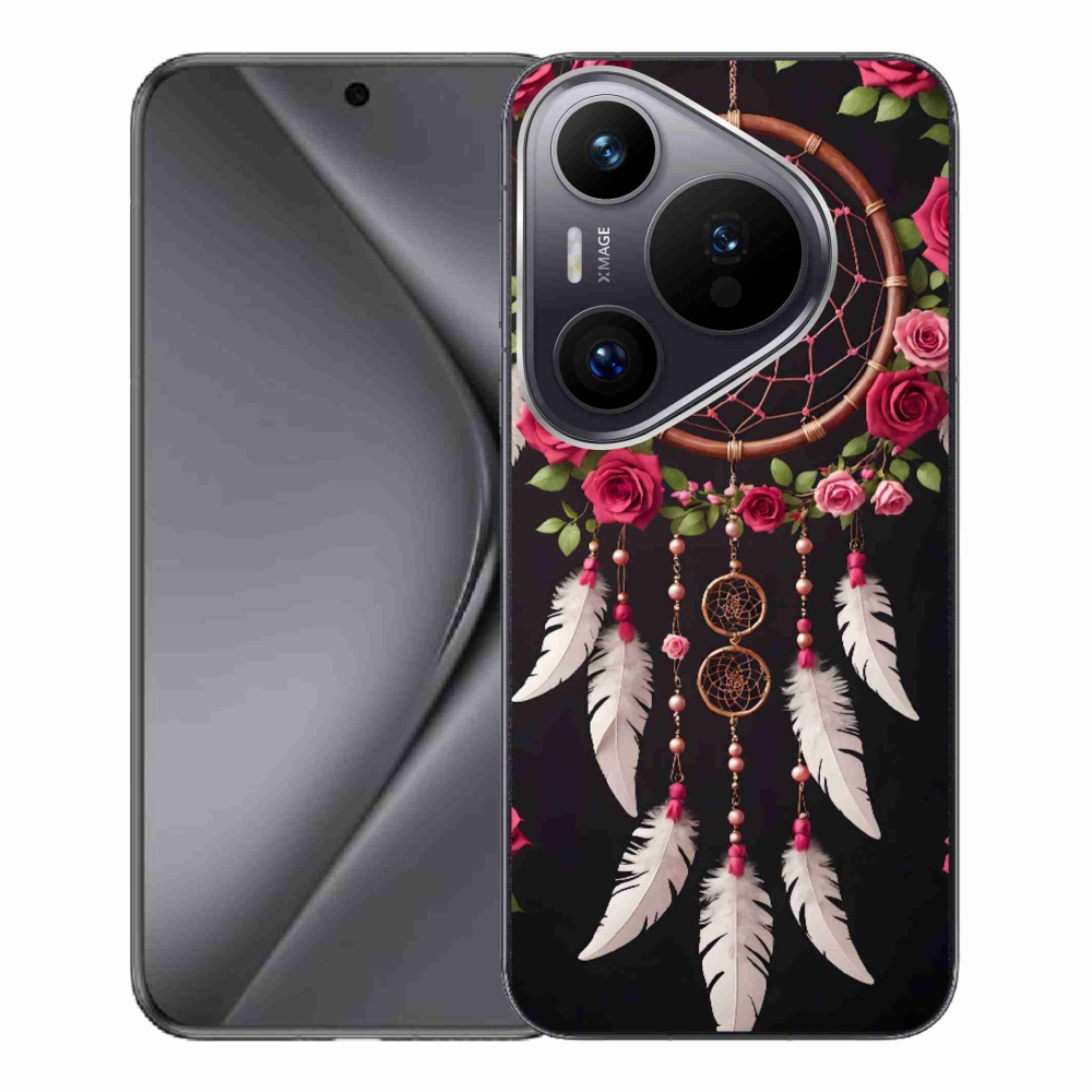Gélový kryt mmCase na Huawei Pura 70 Pro - lapač snov s ružami