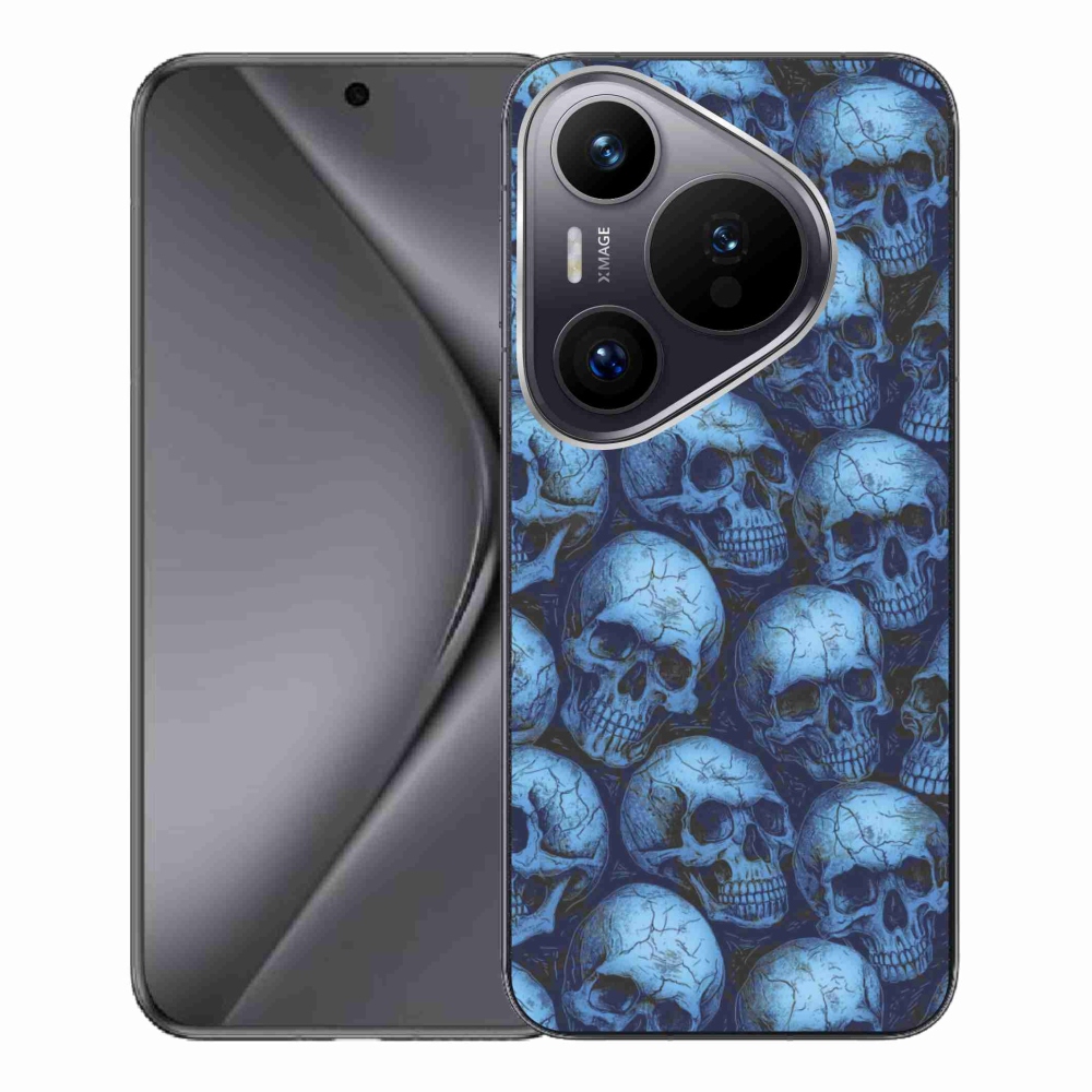 Gélový kryt mmCase na Huawei Pura 70 Pro - lebky