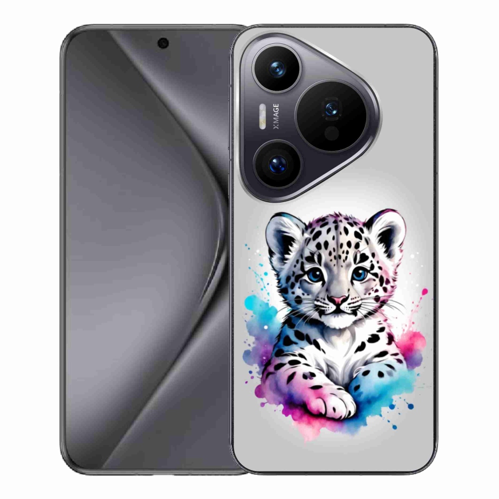 Gélový kryt mmCase na Huawei Pura 70 Pro - leopardej mláďa