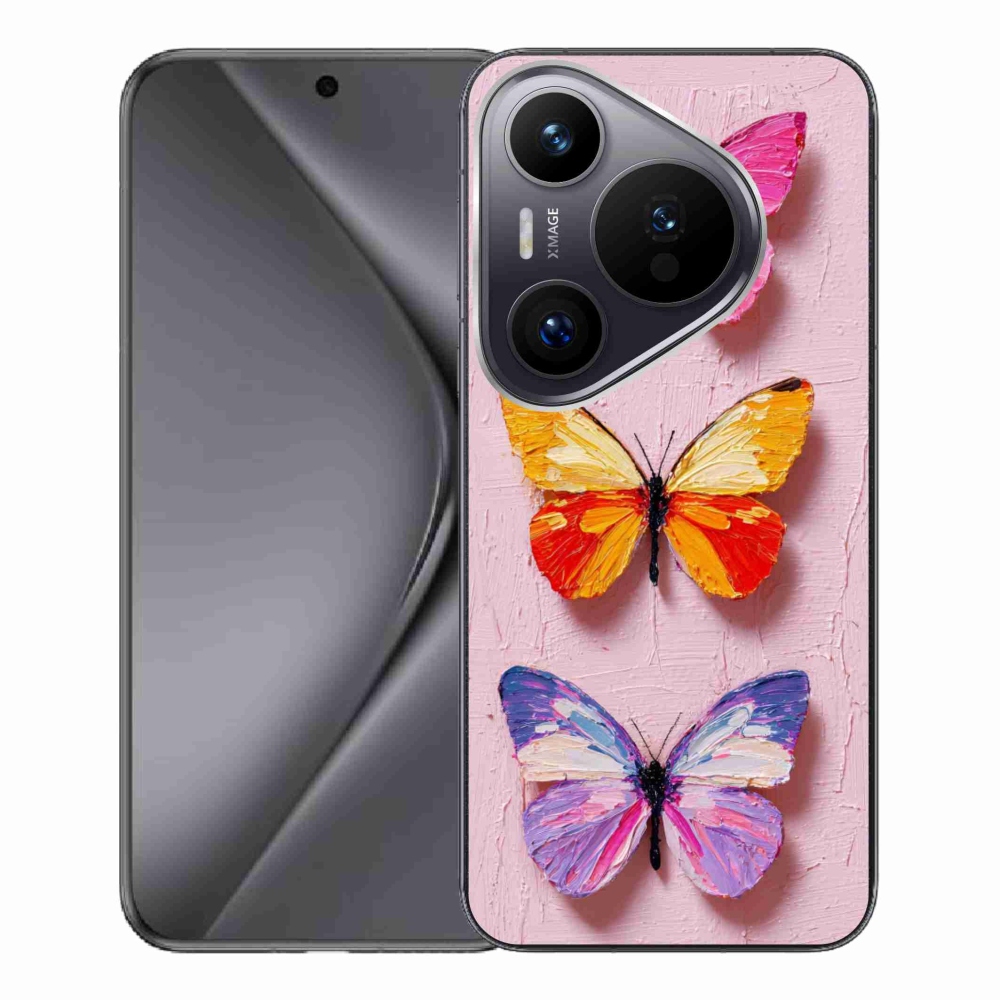 Gélový kryt mmCase na Huawei Pura 70 Pro - motýlia trojica