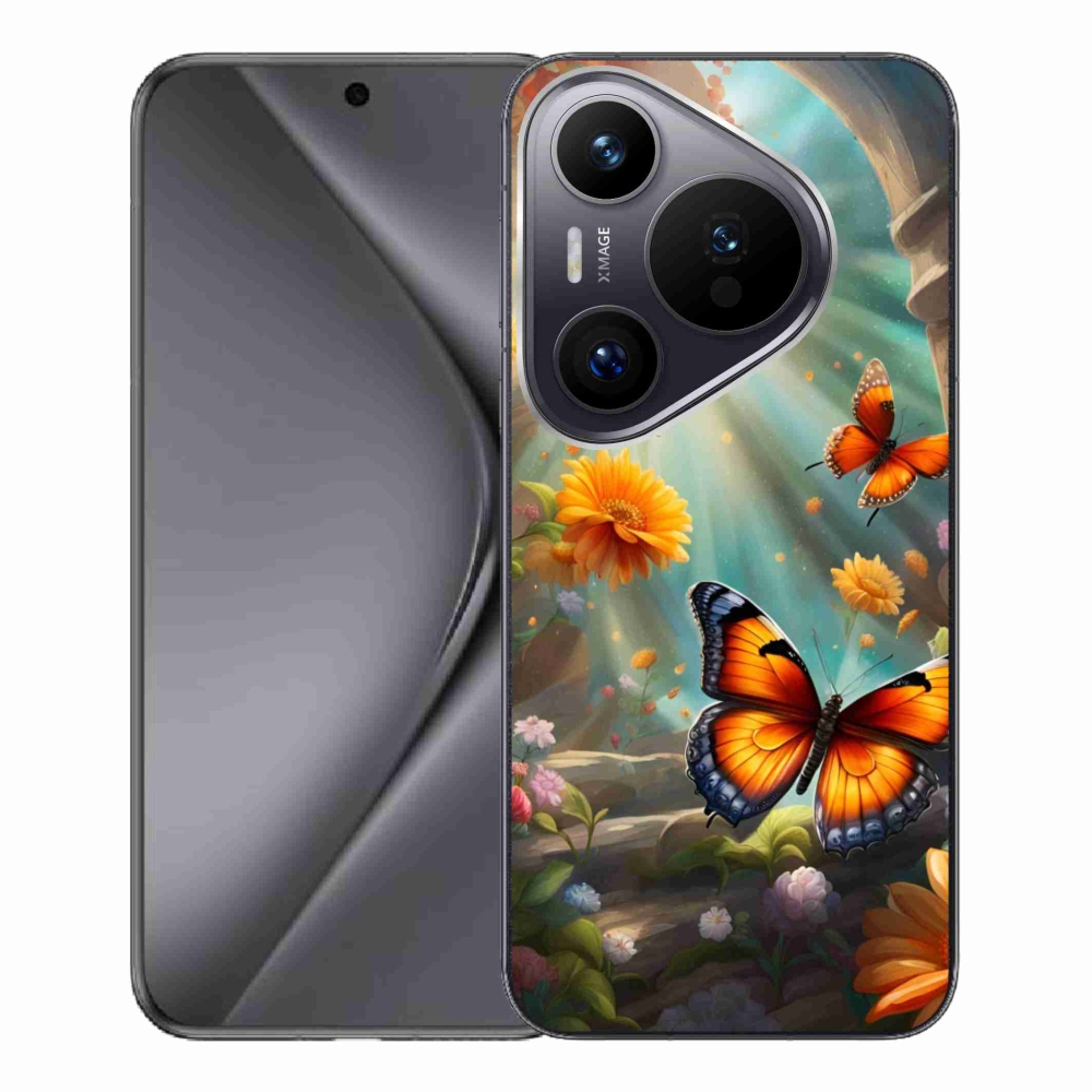 Gélový kryt mmCase na Huawei Pura 70 Pro - motýlia záhrada 2