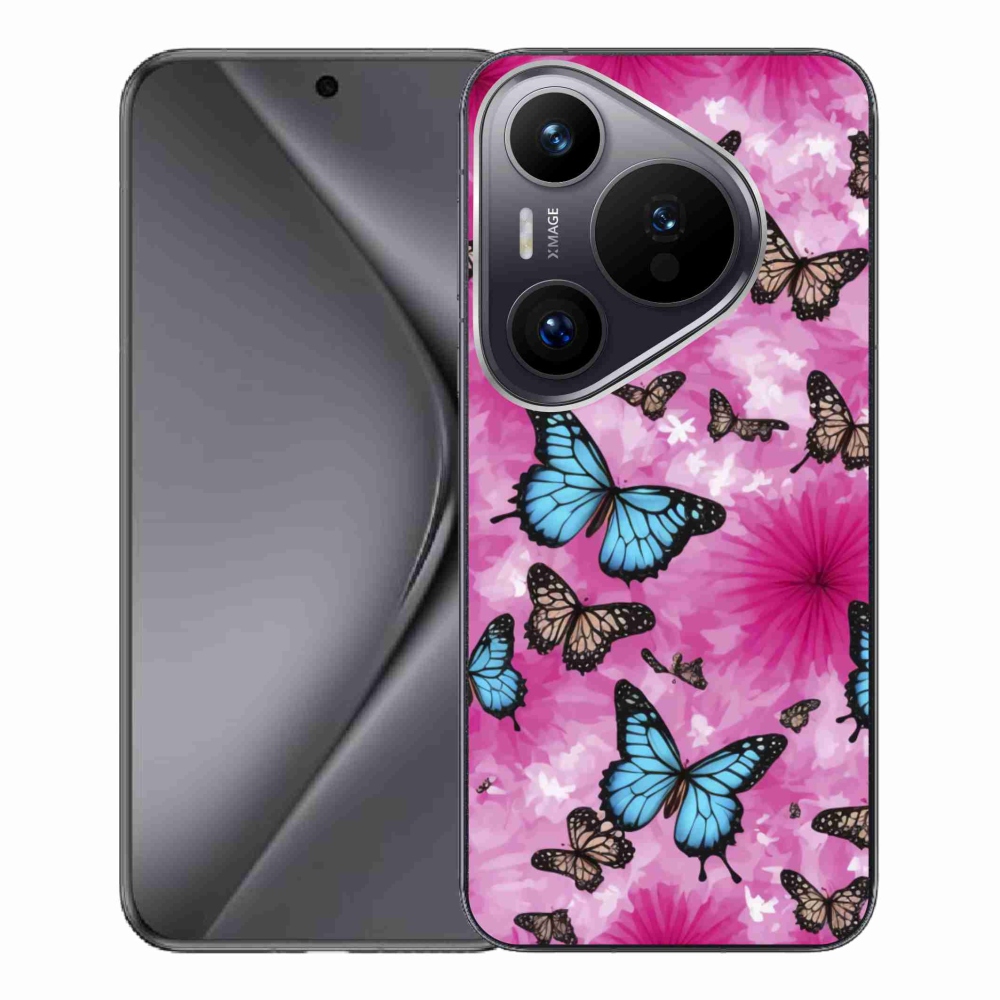 Gélový kryt mmCase na Huawei Pura 70 Pro - motýlia záhrada