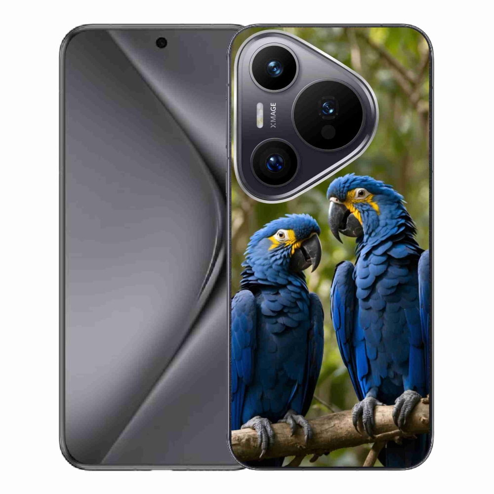 Gélový kryt mmCase na Huawei Pura 70 Pro - papagájové duo