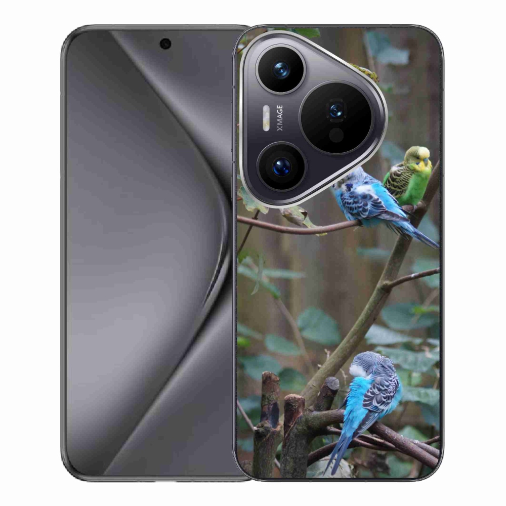 Gélový kryt mmCase na Huawei Pura 70 Pro - papagáje na vetve