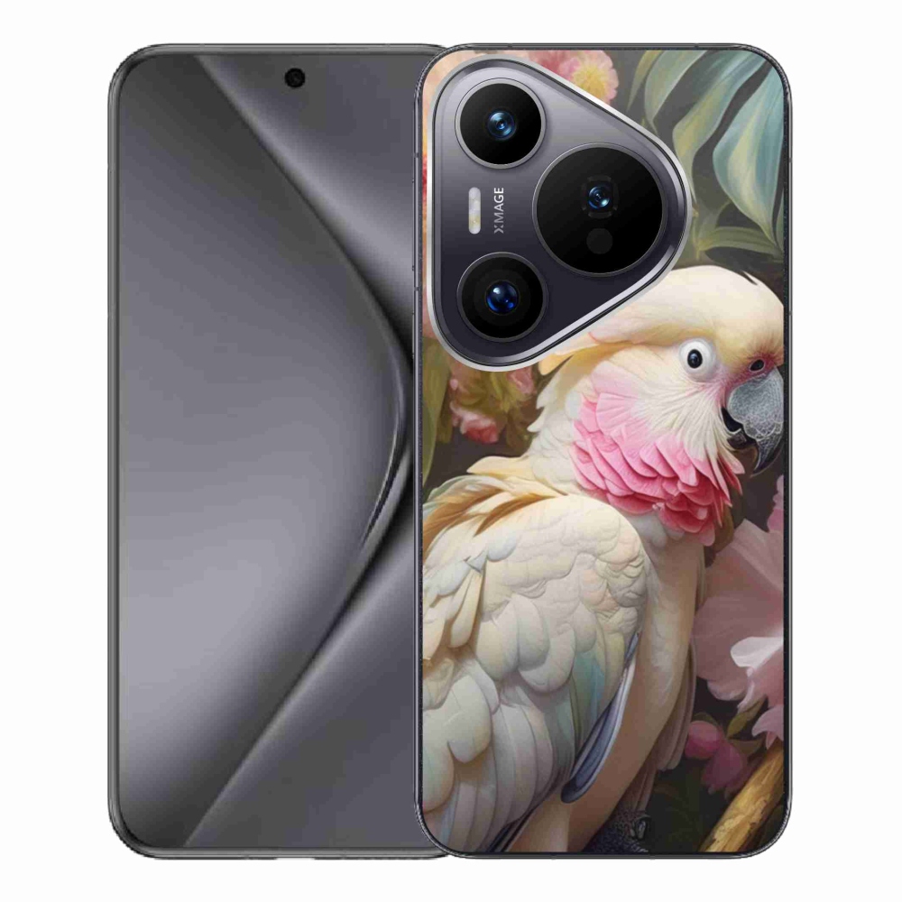 Gélový kryt mmCase na Huawei Pura 70 Pro - papagáj kakadu ružový 2